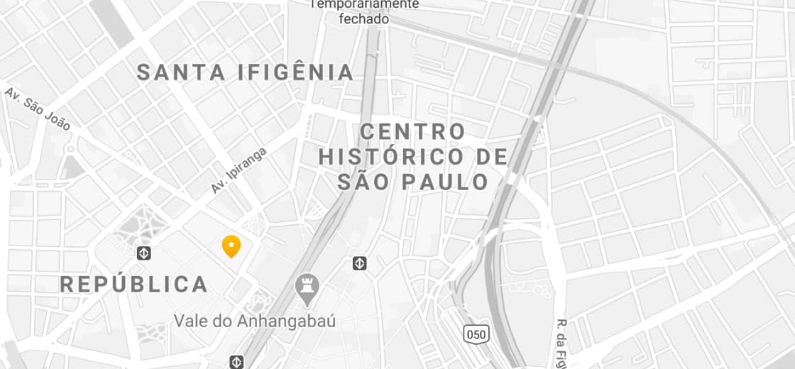 mapa marcando o endereço em Rua Ali perto, 25 - São Paulo - SP